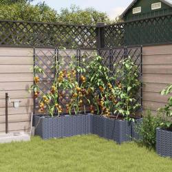 Jardinières de jardin 1 pc Gris clair 120 x 120 x 142 cm