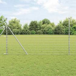Clôture de champ 1,4 x 25 m en acier galvanisé