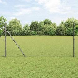 Clôture Hexagonale Grise Gris 1.2 x 10 m Acier