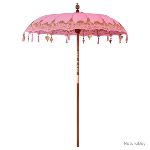Parasol Autre Rose x 260 cm Coton et bois massif