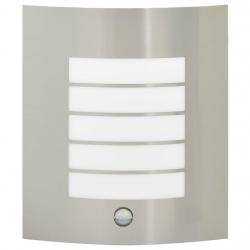 Applique murale extérieure avec capteur 2 pcs Argent Acier inoxydable IP44