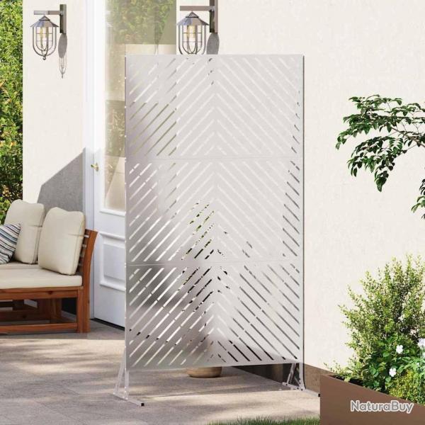 cran de confidentialit 100x50x180 cm en acier inoxydable