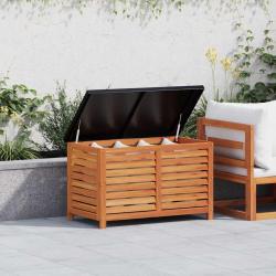 Boîte de rangement de jardin 90x48x55 cm bois d'eucalyptus