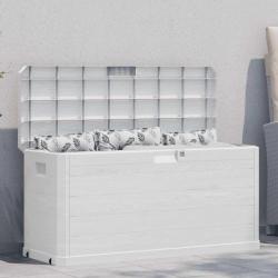 Boîte de rangement de jardin 280 L Gris clair