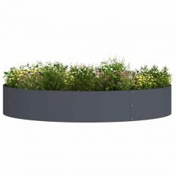 Pot métallique anthracite Anthracite Métal Grand Durable
