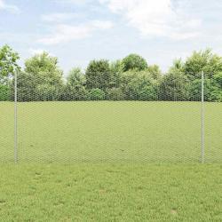 Ensemble de clôtures de jardin Pack de 2 Acier galvanisé 25 x 1,2 m