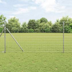 Clôture Euro avec 13 poteaux 1x25 m en acier galva