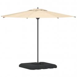 Set de bases pour parasol à bras déporté, 4 pièces - 130 kg de sable ou 90 kg d'eau.