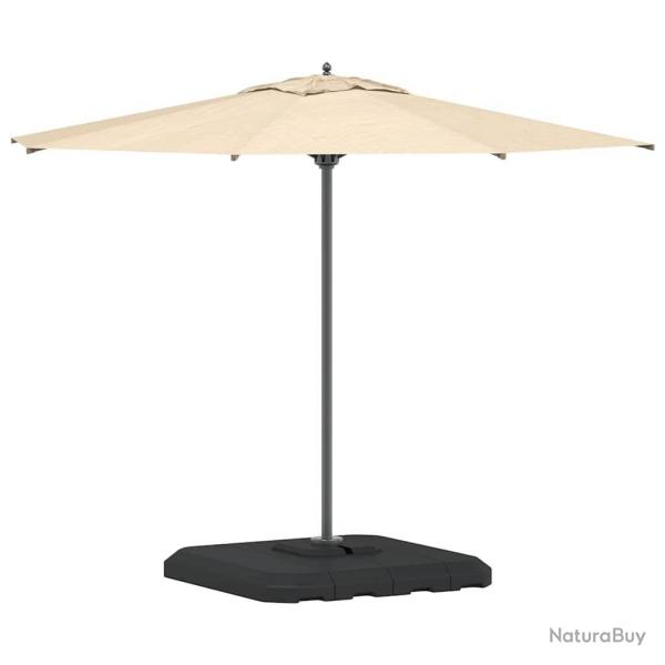Set de bases pour parasol  bras dport, 4 pices - 130 kg de sable ou 90 kg d'eau.