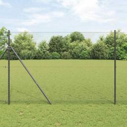 Clôture Hexagonale Grise 1,6x10 m Acier