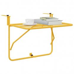 Table suspendue pliable en Moutarde - 60x40 cm, Acier