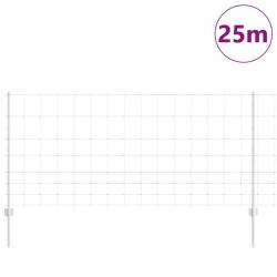 Poteaux de Clôture 22 pcs U-Channel 100 cm Acier Galvanisé