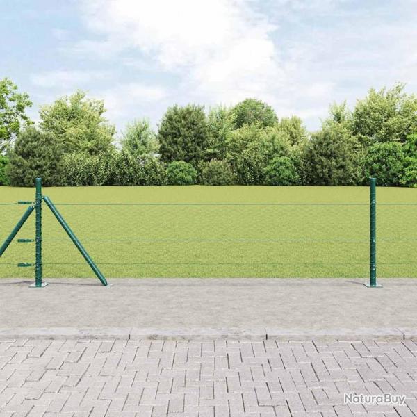 Clture Hexagonale Verte 0.4x25 m Acier