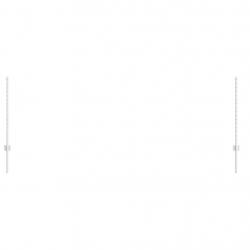 Poteaux de clôture , 10 pcs U-Channel, 100 cm en acier galvanisé