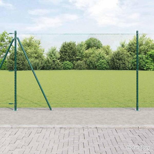 Clture Hexagonale Verte 1,5x10 m Acier