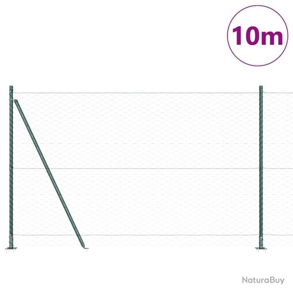 Clture Hexagonale Verte 1,5x10 m Acier