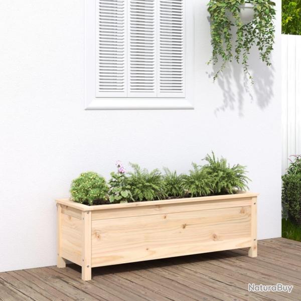 Lit surlev de jardin 119,5x40x39 cm bois de pin massif