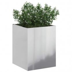 Cache-pot de jardin Argenté 50 x 32 x 40 cm Acier galvanisé
