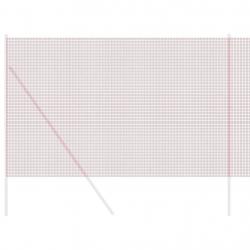 Clôture en fil soudé Rouge 1,5 x 10 m en acier