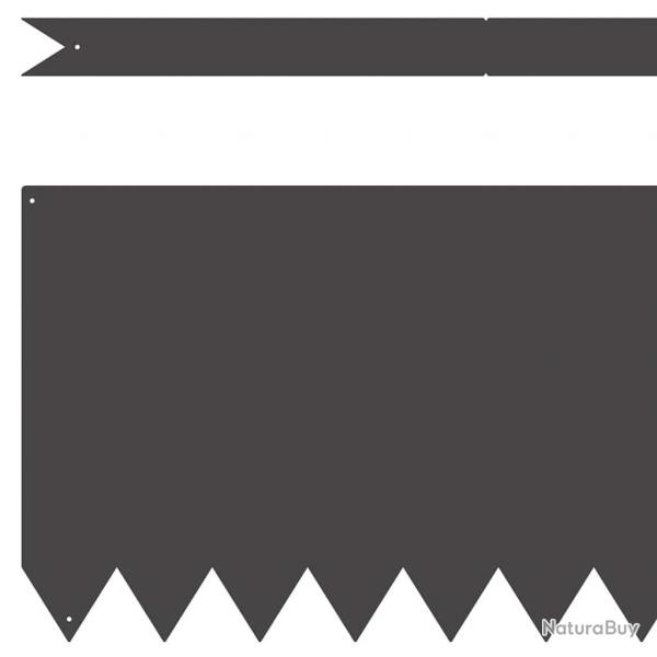 Bordures de jardin 10 pcs Noir 100x0,5x30 cm Acier