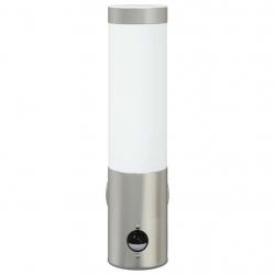 Applique murale extérieure avec capteur en acier inoxydable argent IP44