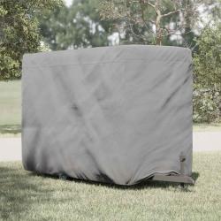 Housse de remorque chevaux gris 396x178x250 cm tissu non tissé