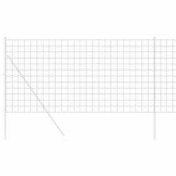 Clôture Hexagonale Grise Argent 1.2 x 10 m Acier galvanisé