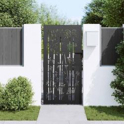 Porte de Jardin Autre Noir 105 x 175 cm Acier peint par poudre
