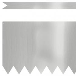 Bordures de gazon 10 pcs 100x0.5x30 cm Acier galvanisé