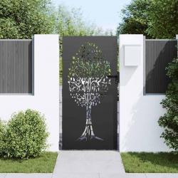 Porte de Jardin Autre Noir 100 x 175 cm Acier peint par poudre