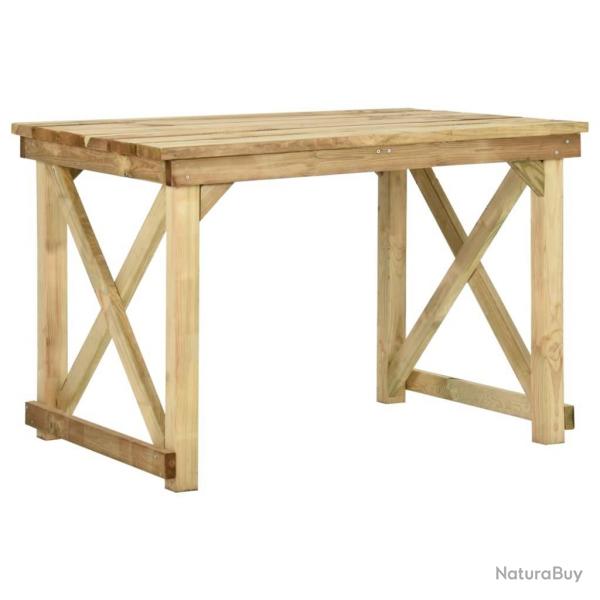Table de jardin 110x79x75 cm Bois de pin imprgn