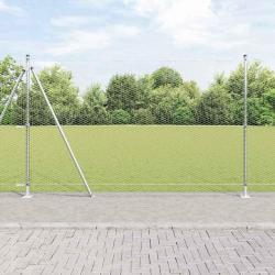 Set de Clôture 2 pièces Acier galvanisé 25 x 1.5 m Durable