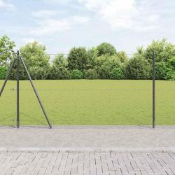 Clôture hexagonale grise 1,4x25 m acier