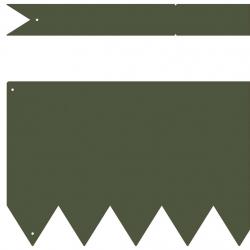 Bordures de Pelouse 30 pcs Vert Olive 100x0.5x20 cm Acier