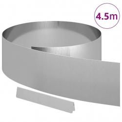 Bordure de jardin Argent 450 x 20 cm Acier galvanisé
