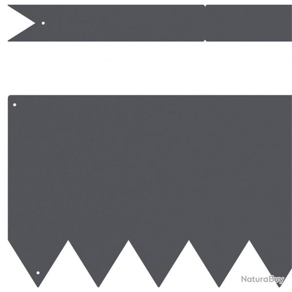 Bordures de jardin 30 pcs Anthracite 100x0,5x20 cm Acier