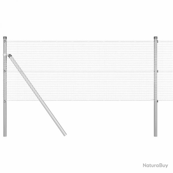 Clture soude 0,6 x 10 m en acier galvanis