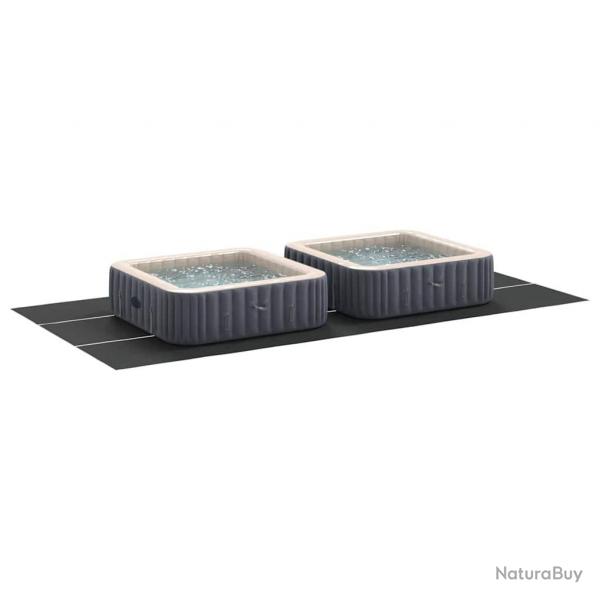 Couverture de piscine rectangulaire Noire PVC 750 x 372 cm