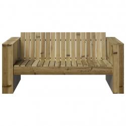 Canapé de jardin 2 places 134x60x62 cm Bois de pin traité
