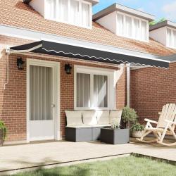 Tissu de remplacement pour store pour cadre de 4x2 m Anthracite