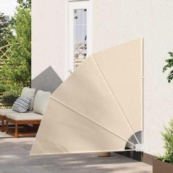 Écran de confidentialité pour balcon Beige 140 x 140 cm tissu