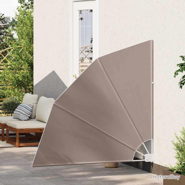 cran de confidentialit pour balcon Taupe 140 x 140 cm tissu