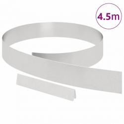 Bordure de jardin Argent 450 x 10 cm Acier inoxydable