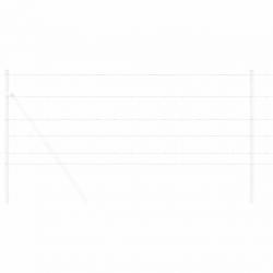 Clôture de champ 0,8 x 10 m en acier galvanisé