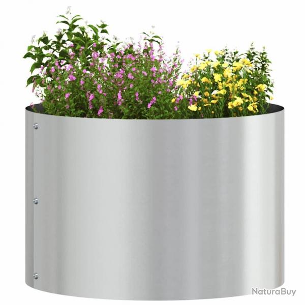 Ensemble de Pots en Mtal Gris Galvanis Mtal galvanis Moyenne