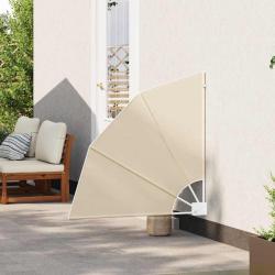 Écran de confidentialité pour balcon Beige 115 x 115 cm tissu