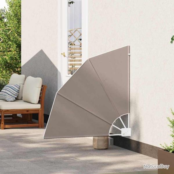 cran de confidentialit pour balcon Taupe 115 x 115 cm tissu