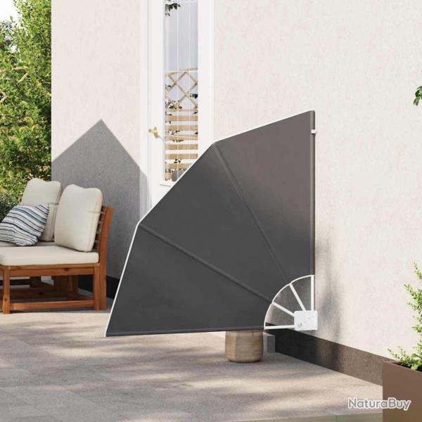 cran de confidentialit pour balcon Noir 115 x 115 cm tissu