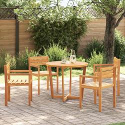 Chaises de jardin 4 pièces 50x53x80 cm Bois massif Acacia