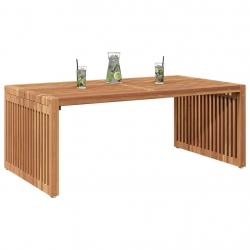 Table d'appoint de jardin 90x49.7x36 cm Bois massif Teck